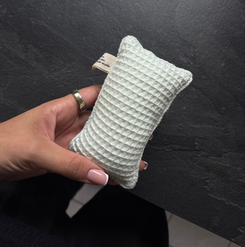 Éponge Lavable Coton Nid d'Abeille | Fabriquée en France