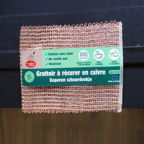 Grattoir en cuivre | Grand format 20x17 cm