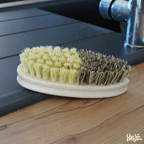 Brosse à légumes en bois | Double fibres