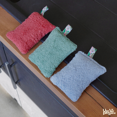 Lot de 3 éponges lavable | Double face