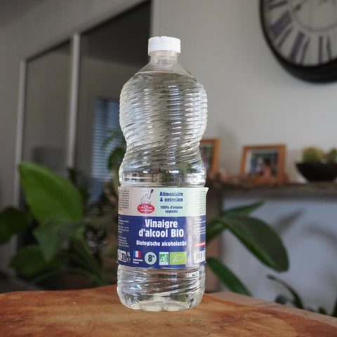 Vinaigre Blanc Alcool Bio 8° 1L | Multi - usage Ménager & AlimentaireentretienUneViePlusSaine