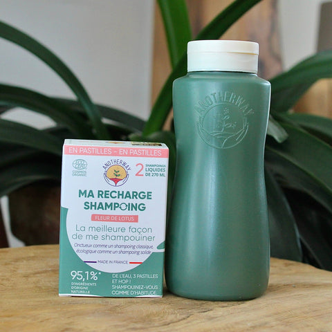 LOT | Shampoing à Diluer + Flacon Rechargeable | 270mlUneViePlusSaine