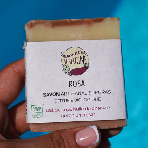 Savon solide | Rosa | Tous les types de peaux | 100gsavon solideUneViePlusSaine