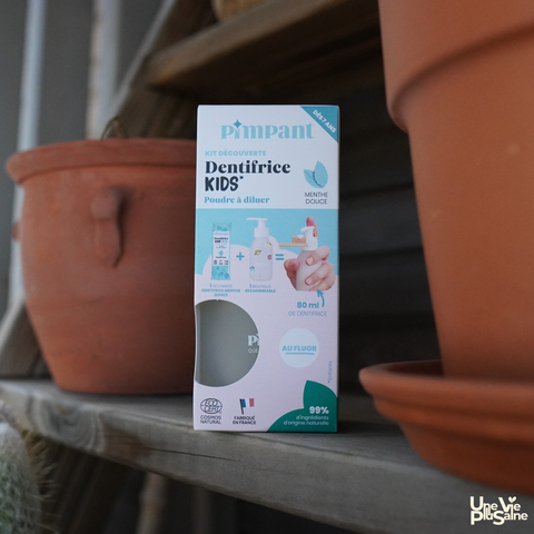 Dentifrice KIDS | Poudre à diluer | Kit découverte | 2 parfums
