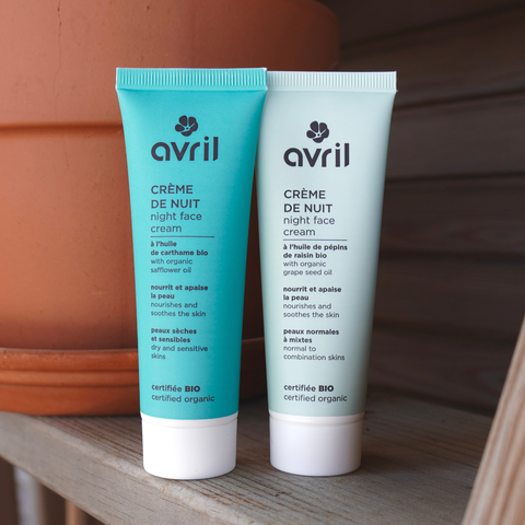 Crème de nuit visage | peaux normales à mixtes | BIO | 50mL | Avril