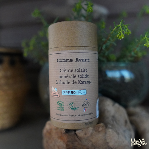 Crème solaire solide | SPF50 Sans Parfum | Bébé & Famille