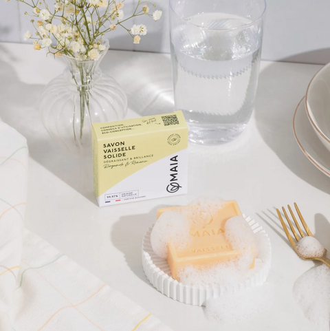 Savon vaisselle solide | Bergamote & romarin | 100g