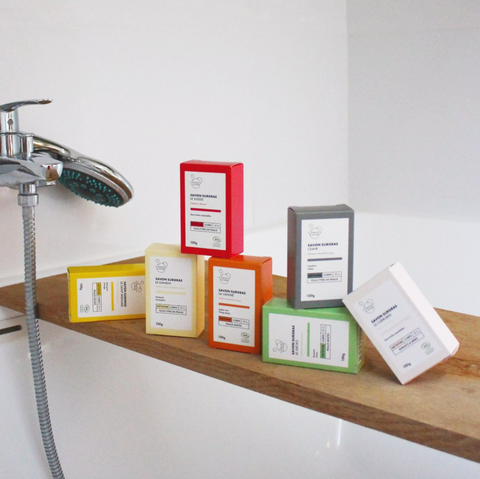 Savons solides saponifiés à froid | 4 variantes | 100g