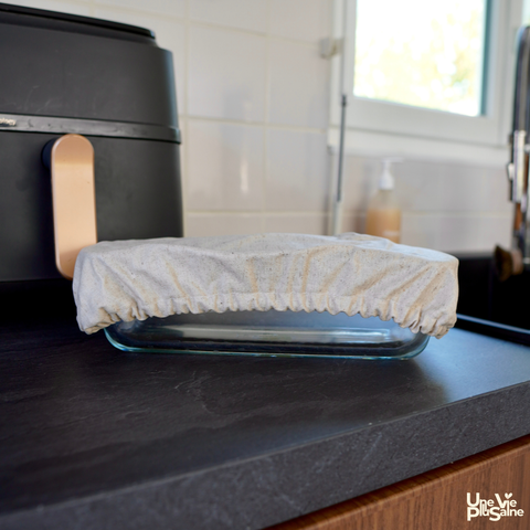 Charlotte alimentaire rectangulaire | Couvre plat lavable | Taille S