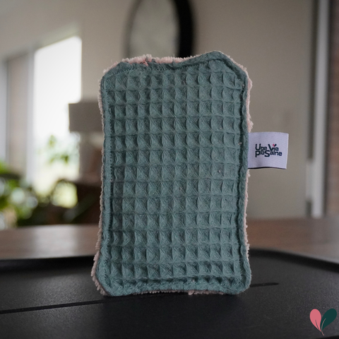 Éponge lavable écologique double face bambou & coton