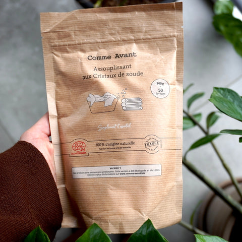 Assouplissant en poudre aux cristaux de soude | 500g