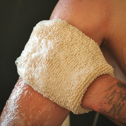 Gant exfoliant en jute