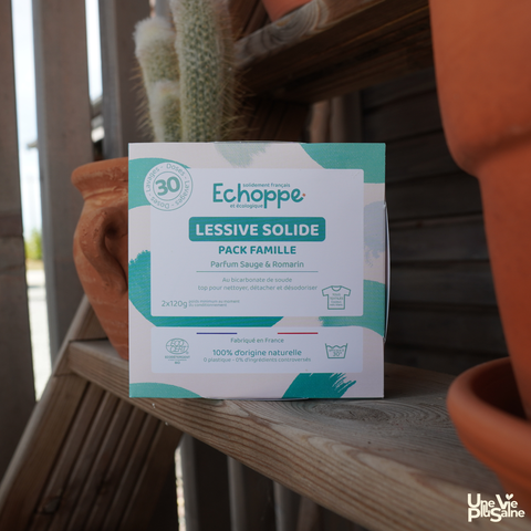 Tablettes de lessive solides | 15 ou 30 doses | 100% d’origine naturelle