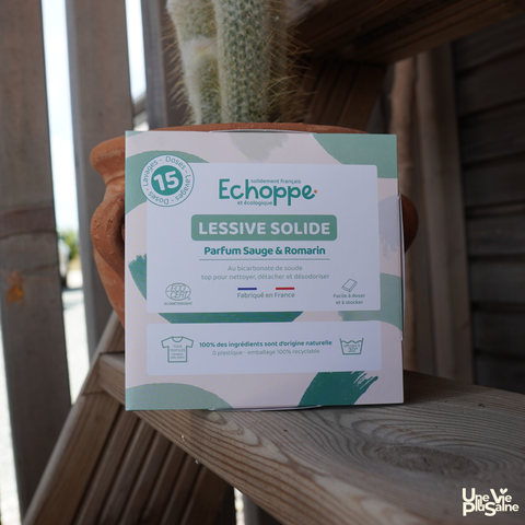 Tablettes de lessive solides | 15 ou 30 doses | 100% d’origine naturelle