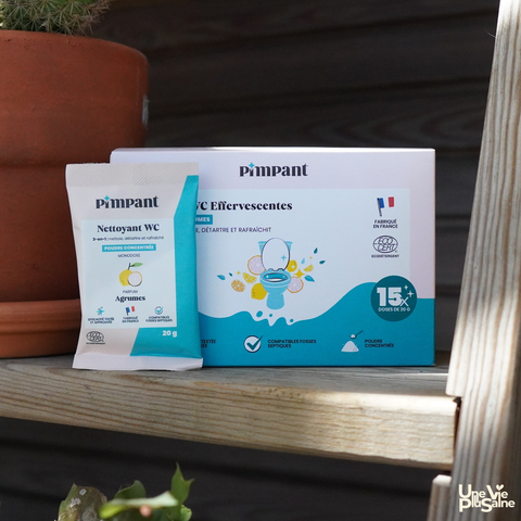 Nettoyant WC en poudre 3-en-1 | 15 doses | Certifié Ecocert