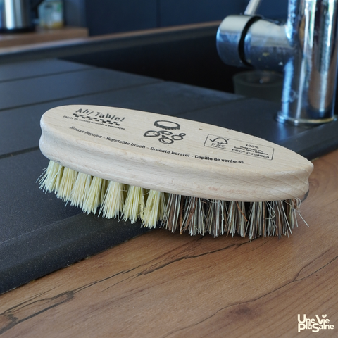 Brosse à légumes en bois | Double fibres