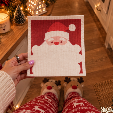 Éponge écologique de Noël | Lavable & compostable