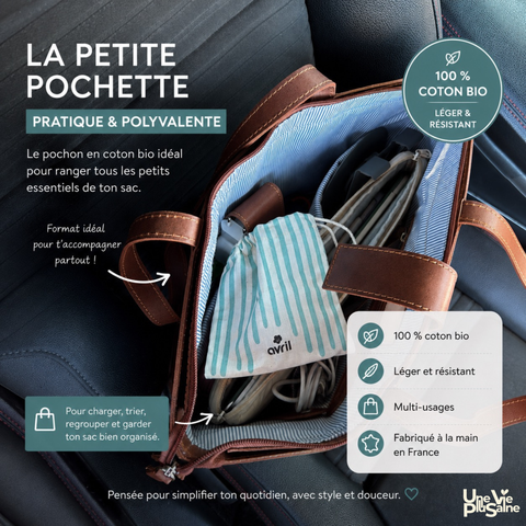 Pochon en Coton Bio | Rangement & Cadeau Zéro Déchet