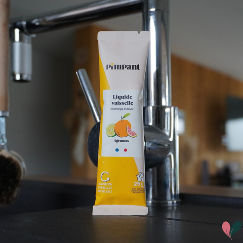 Recharge liquide vaisselle à diluer | Parfum amande ou agrumes