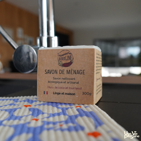 Savon ménager | Savon solide vaisselle | Multi-fonctions 300g
