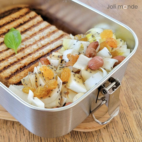 Boîte inox avec couvercle bambou | 1000 mlBOITEUneViePlusSaine