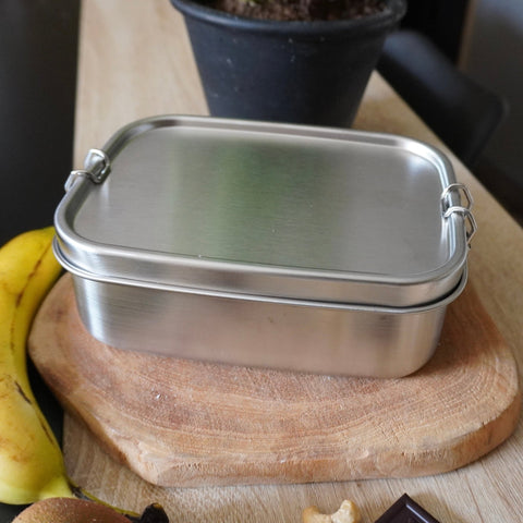 Boîte inox avec couvercle bambou | 1000 mlBOITEUneViePlusSaine