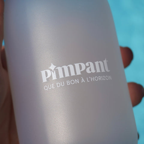 Bouteille Verre Sécurisé 250 ml | Rechargeable à l’infini | Spéciale Gel Douche PIMPANTBouteilleUneViePlusSaine