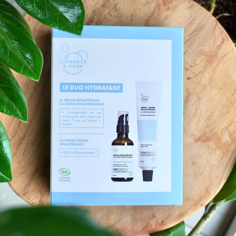 Coffret hydratant | Crème légère & Sérum désaltérantCoffretUneViePlusSaine