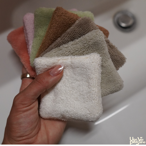 Lingettes lavables démaquillantes en bambou | Lot de 4