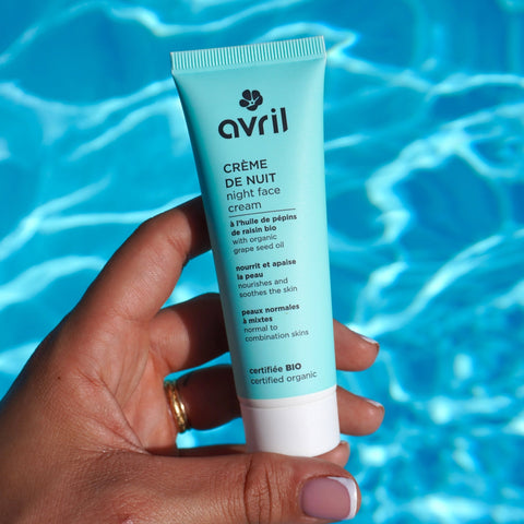 Crème de nuit visage | peaux normales à mixtes | BIO | 50mL | Avrilcrème visageUneViePlusSaine