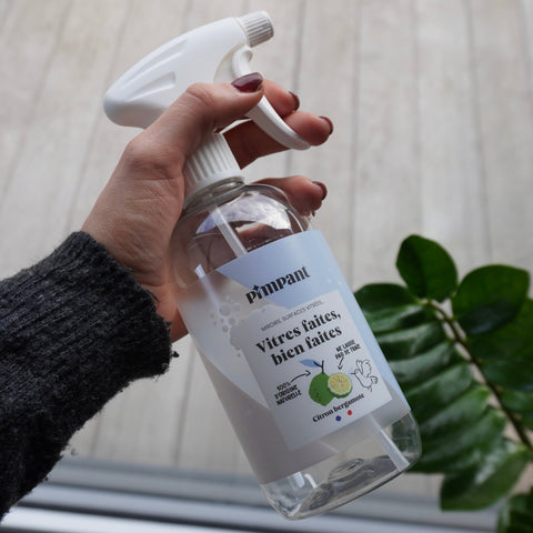 Bouteille spray rechargeable | Nettoyant vitres | PimpantÉco - MénagersUneViePlusSaine