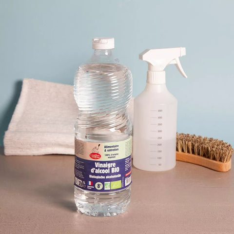 Vinaigre Blanc Alcool Bio 8° 1L | Multi - usage Ménager & AlimentaireentretienUneViePlusSaine