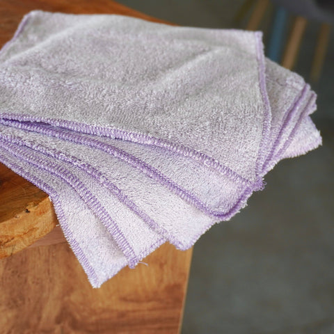 Essuie - tout lavable | 18x18cm | Lot de 5éponge naturelleUneViePlusSaine