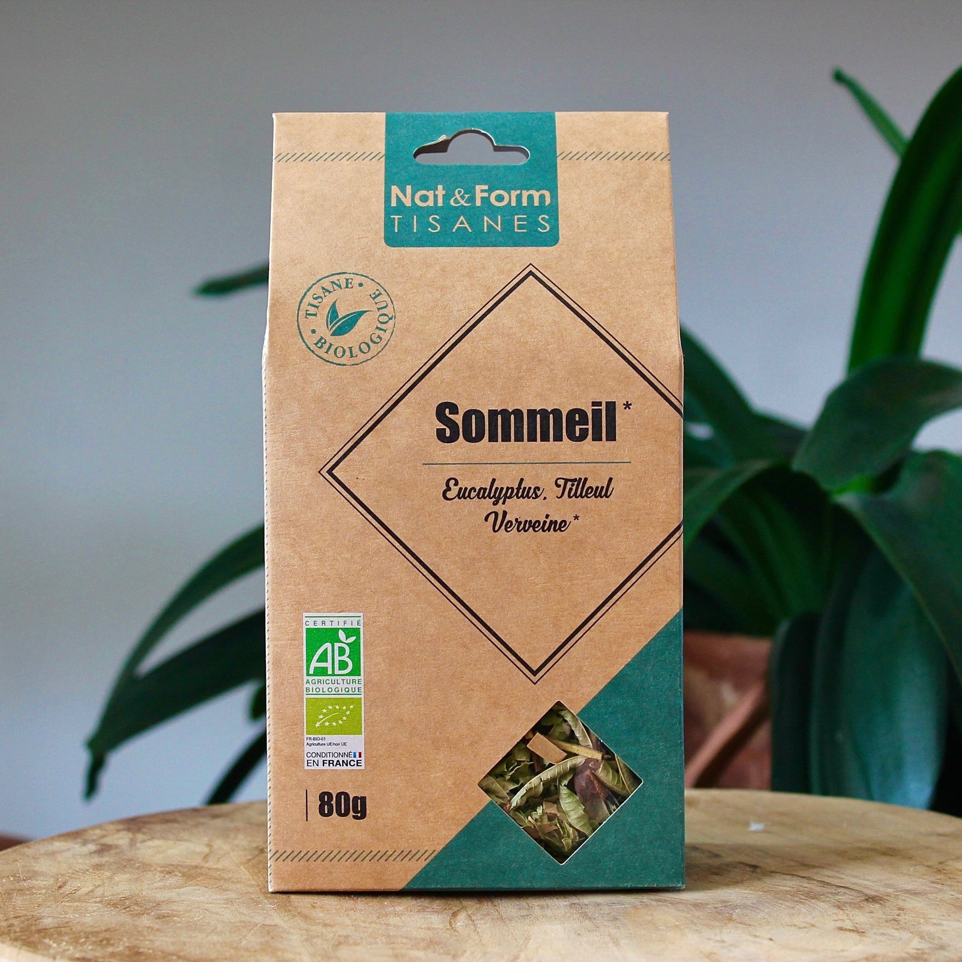 Tisane sommeil bio | Eucalyptus, tilleul & verveine | Nat&ForminfusionUneViePlusSaine