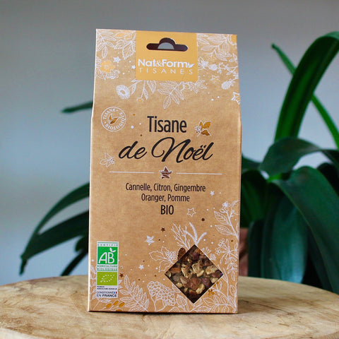 Tisane de Noël bio | Rooibos, Pomme, Hibiscus, Sureau, Mûre & Réglisse | Nat&ForminfusionUneViePlusSaine