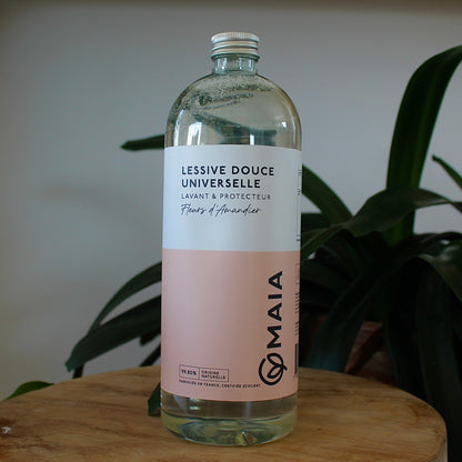 Lessive douce naturelle | Fleur de cerisier | 1L = 33 lavages | MAIALessiveUneViePlusSaine