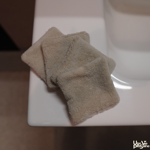 Lingettes lavables démaquillantes en bambou | Lot de 4