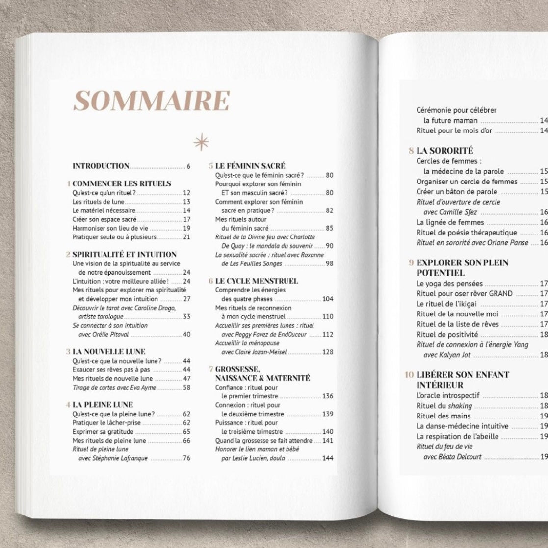 Livre | Éveil et Rituels | Guide Pratique pour Se Reconnecter à Soi | 255 pagesLIVRESUneViePlusSaine