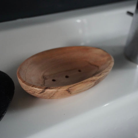 Porte - savon bois d’olivier | Ovale ou rectangulaire | Artisanalporte savonUneViePlusSaine