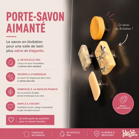 Porte-savon aimanté | Français