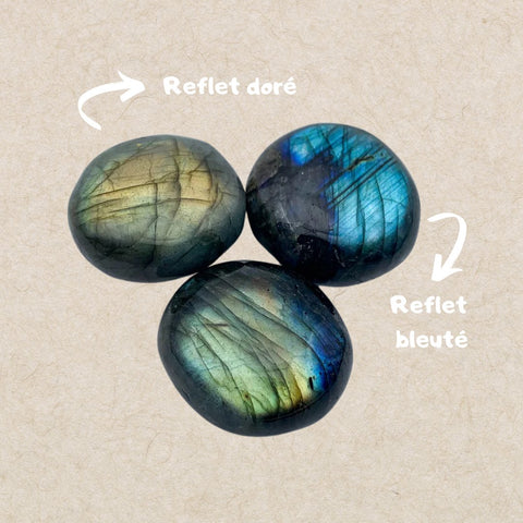 Galet | Labradorite | Protection, énergie & réduction du stress et de l'anxiétéUneViePlusSaine