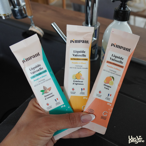 Recharge liquide vaisselle à diluer | Parfum amande ou agrumes