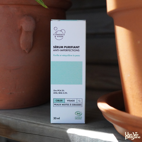 Sérum purifiant | Anti-imperfections  | BIO | Clémence & Vivien | 30mL