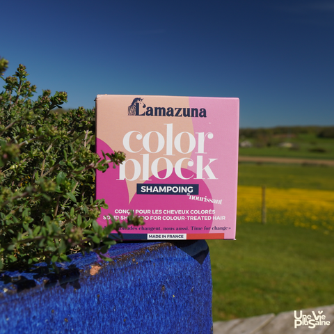 Shampoing solide cheveux colorés |  Huile de cerise | Lamazuna