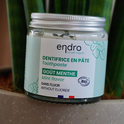 Dentifrice en pâte | Menthe | Endro | Pot en verre | 185gSoins peauUneViePlusSaine