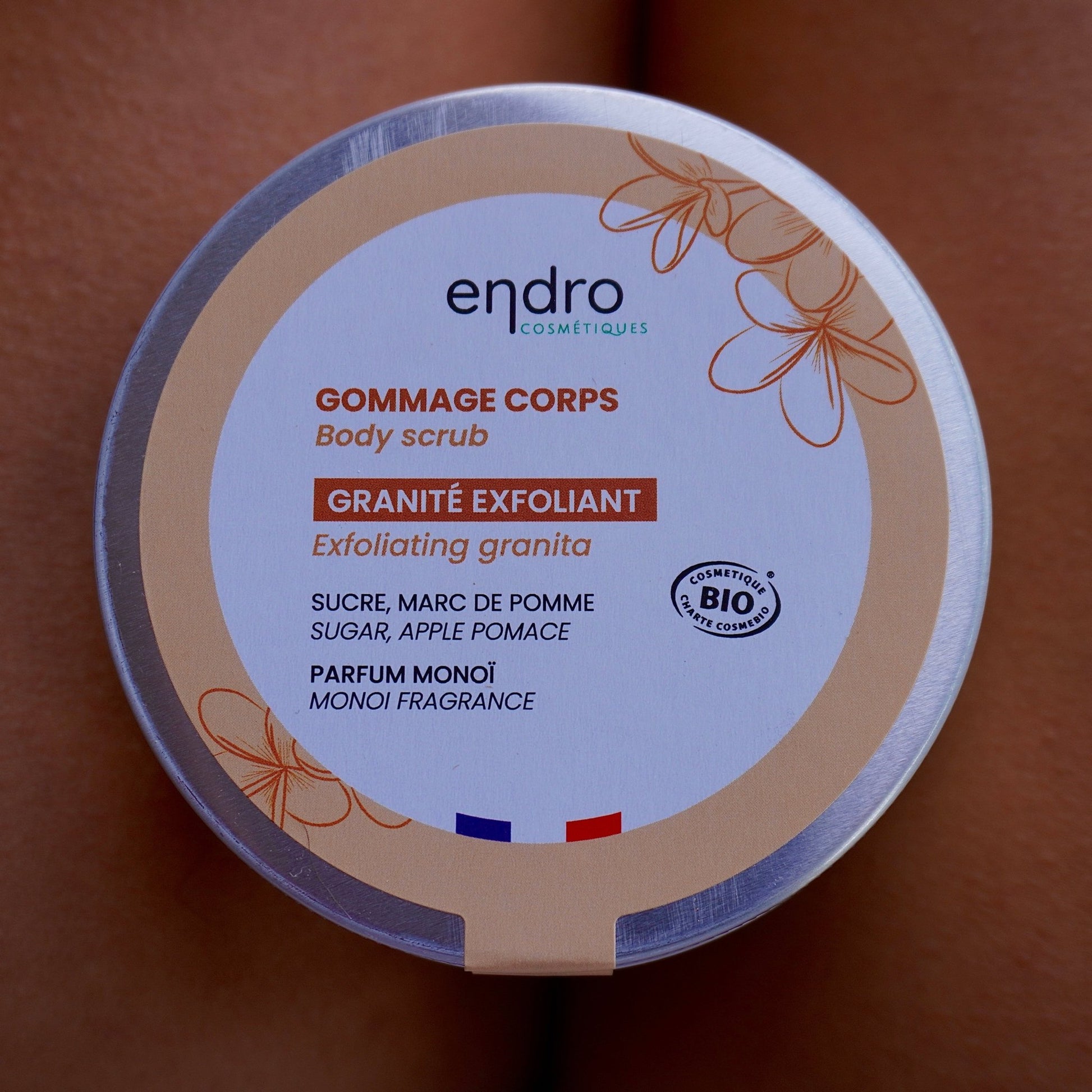 Gommage corps | Parfum monoï | Endro | 100mlSoins peauUneViePlusSaine