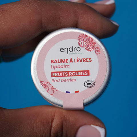Baume à lèvres | Fruits rouges | Endro | Pot en verre | 13gSoins peauUneViePlusSaine