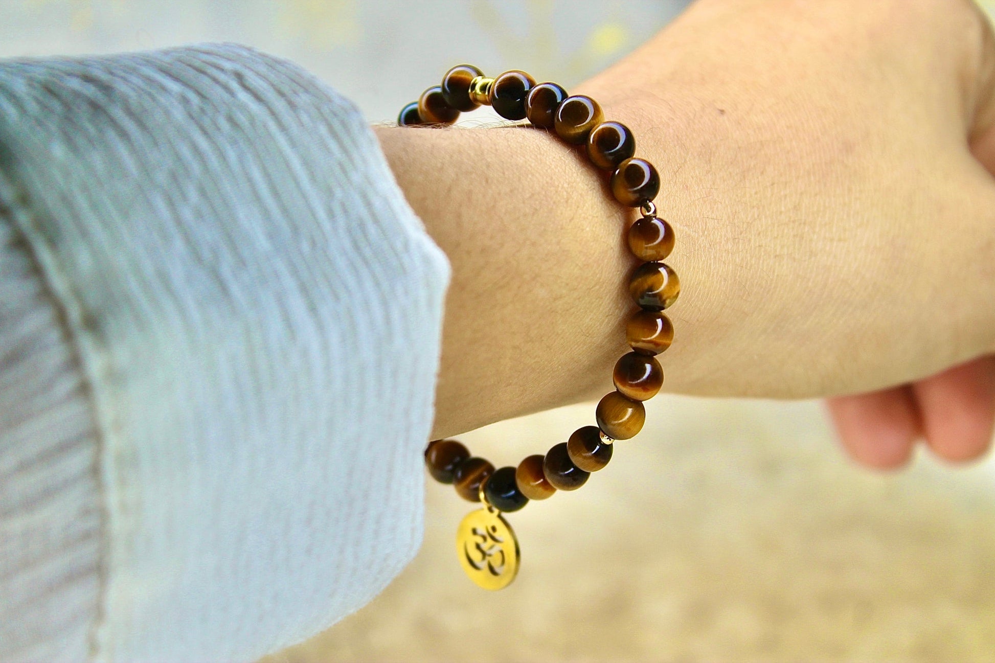 Bracelet | Oeil de tigre | Énergie, sagesse et protectionpierreUneViePlusSaine