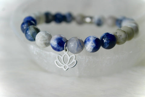 Le bracelet des hypersensibles | Sodalite | ArgentpierreUneViePlusSaine